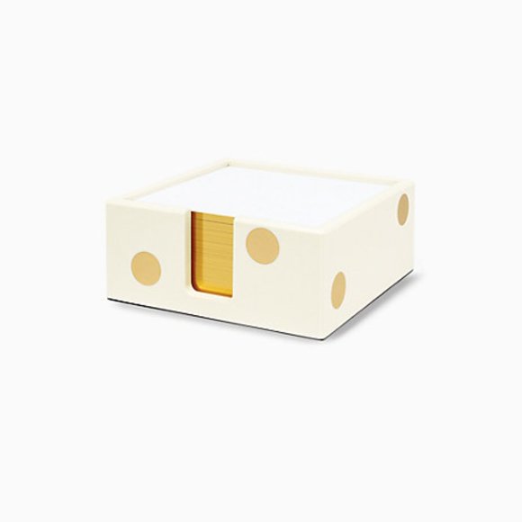 kate spade Other - KATE SPADE New York Acrylic Note Holder, Gold Dot